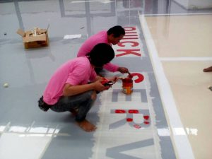 Sov Epoxy ทำพื้นอีพ็อกซี่ พื้นพียู พื้นโรงงาน พื้นสนามกีฬา 16