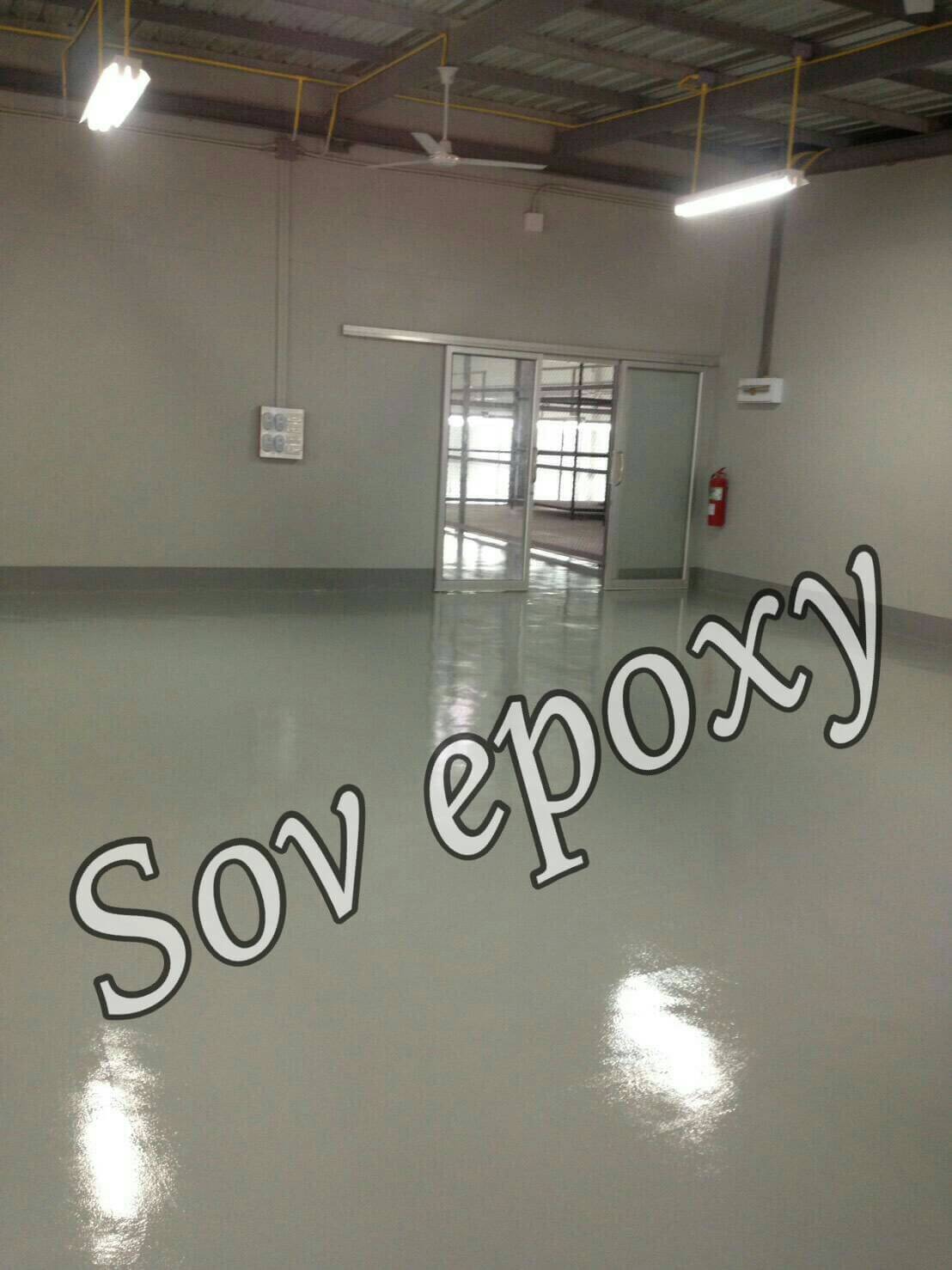 งานพื้น Epoxy Coating โครงการโรงงานนิสา ผลิตชุดชั้นใน จ.กาญจบุรี พื้นที่ 1,900 ตรม 1