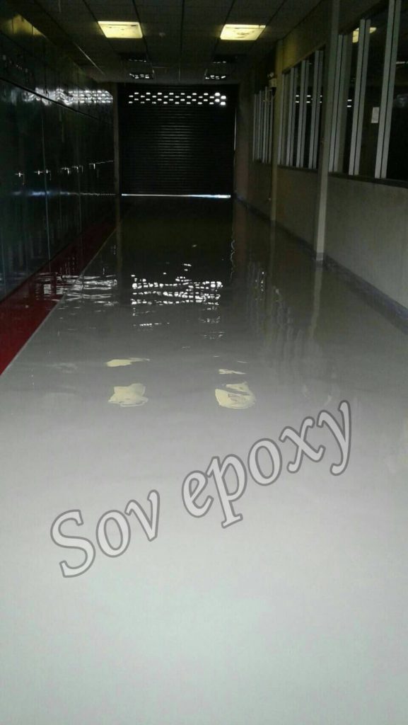 งานเคลือบพื้น Epoxy Self-leveling โรงไฟฟ้า จ.ชลบุรี 1