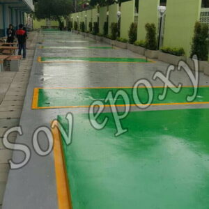 งานพื้นสนามกีฬา Pu Sport  รร .ส่งเสริมกำลังบำรุงทหารบก