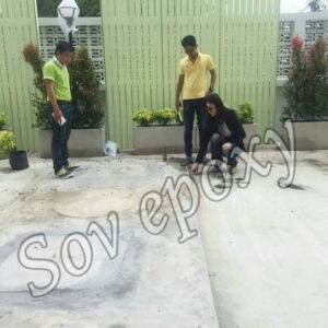 งานพื้นสนามกีฬา Pu Sport  รร .ส่งเสริมกำลังบำรุงทหารบก