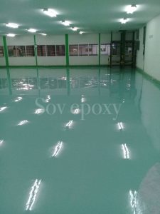 Sov Epoxy ทำพื้นอีพ็อกซี่ พื้นพียู พื้นโรงงาน พื้นสนามกีฬา 12