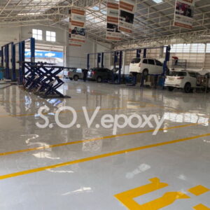 Epoxy-Coating-พื้นโชว์รูมรถ