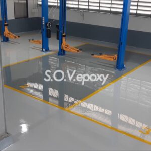 พื้น Epoxy โชว์รูมรถยนต์ MG (5)