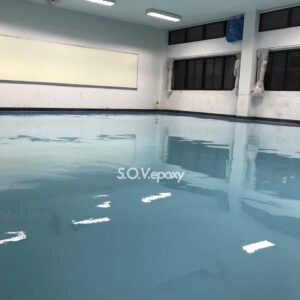 เคลือบพื้น epoxy วิทยาลัยพณิชยการบางนา6