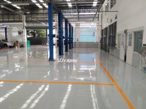 Sov Epoxy ทำพื้นอีพ็อกซี่ พื้นพียู พื้นโรงงาน พื้นสนามกีฬา 13