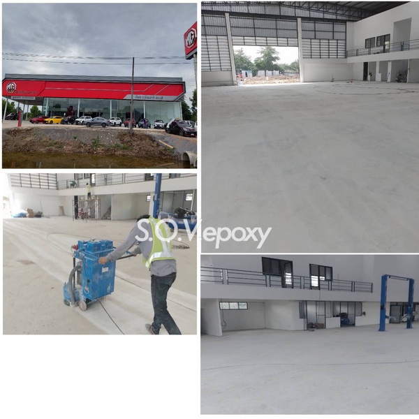 เคลือบพื้นโชว์รูม พื้น Epoxy 2 มิล 1
