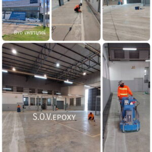 พื้น epoxy โชว์รูมรถ BYD เพชรบูรณ์-01