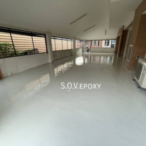 ผลงานการทำพื้นepoxy บ้าน