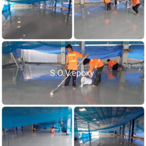 ทำพื้นepoxy โชว์รูมรถ BYD จ.กำแพงเพชร