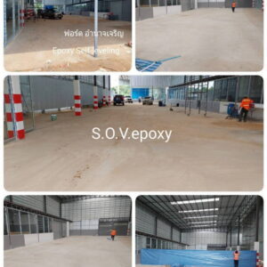 เคลือบพื้น epoxy โชว์รูมรถ หนา 2 มิล