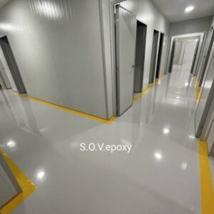 พื้น Epoxy โรงงานยา ความหนา 2 มิล