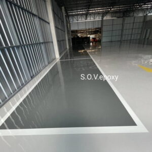 ทำพื้น epoxy พื้นที่บริการรถยนต์ GWM กาญจนาภิเษก