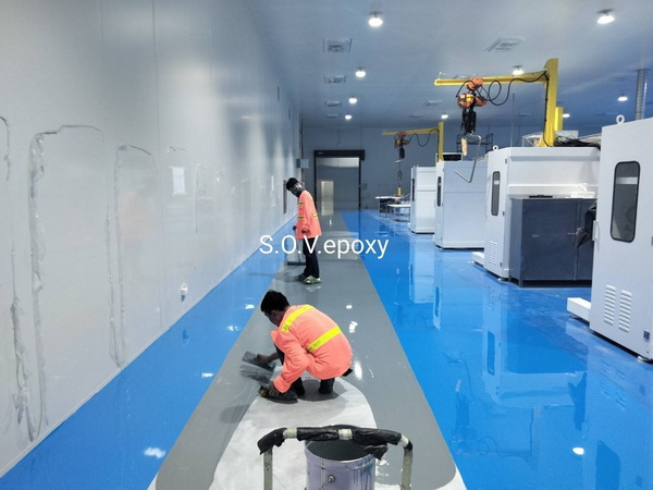 บริการรับเหมาติดตั้ง ทำพื้น epoxy พื้น PU Epoxy Flooring System 2