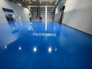 Sov Epoxy ทำพื้นอีพ็อกซี่ พื้นพียู พื้นโรงงาน พื้นสนามกีฬา 38