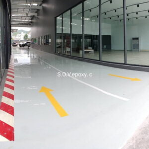 พื้น Epoxy โชว์รูมรถ