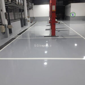 พื้น Epoxy ศูนย์บริการรถยนต์-02