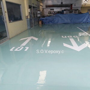 ทำพื้น epoxy โชว์รูมรถ