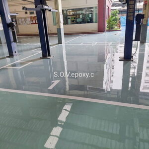 ทำพื้น epoxy โชว์รูมรถ-10