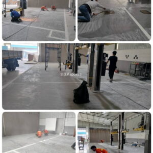 เคลือบพื้น Epoxy Self-leveling โชว์รูมรถ
