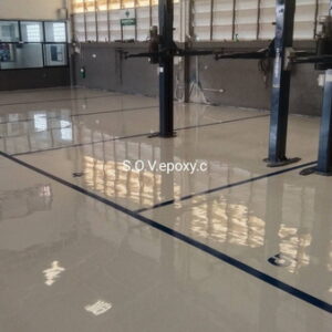 เคลือบพื้น Epoxy Self-leveling ศูนย์รถยนต์