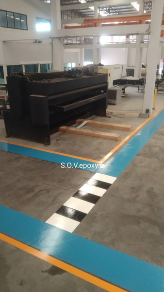 ตีเส้นจราจรด้วย Epoxy Coating