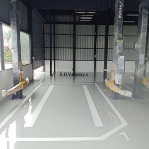 เคลือบพื้น Epoxy พื้นที่บริการรถยนต์_10
