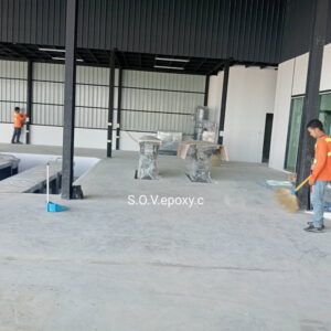 เคลือบพื้น Epoxy พื้นที่บริการรถยนต์_2