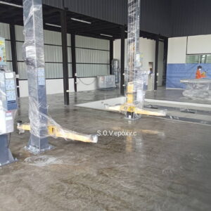 เคลือบพื้น Epoxy พื้นที่บริการรถยนต์_3