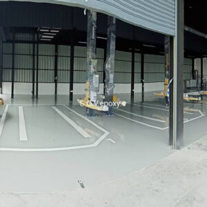 เคลือบพื้น Epoxy พื้นที่บริการรถยนต์_5
