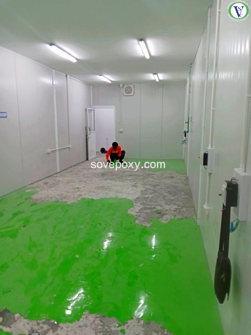 พื้น Epoxy สีเขียว_10