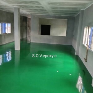 พื้น Epoxy โรงงานเครื่องสำอางค์ ชลบุรี