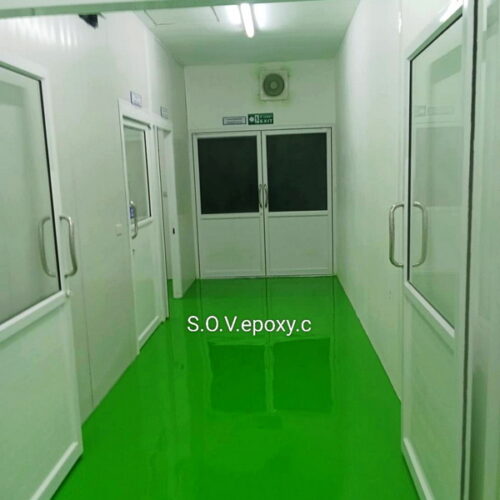 พื้นโรงงานสีเขียว