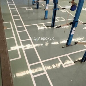 พื้น Epoxy พื้นที่บริการรถยนต์_4