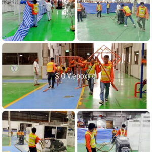 พื้น Epoxy Coating โรงงาน จ.ปทุมธานี