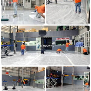 พื้น Epoxy อู่แต่งรถ