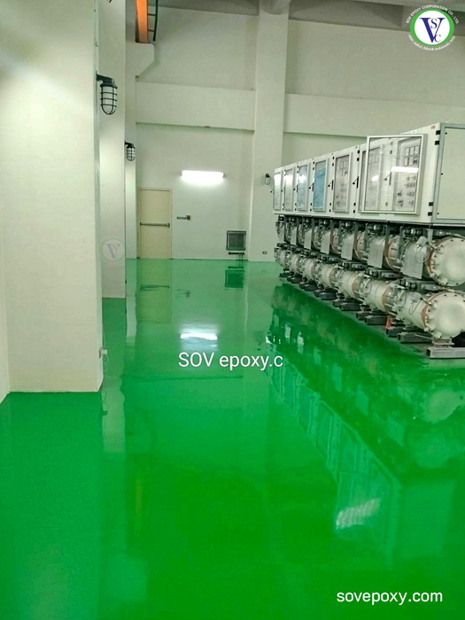 พื้น epoxy โรงไฟฟ้า