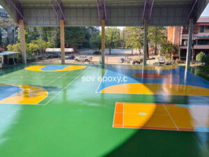 พื้นสนามกีฬาโรงเรียน