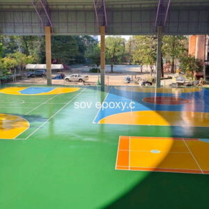 พื้นสนามกีฬาโรงเรียน