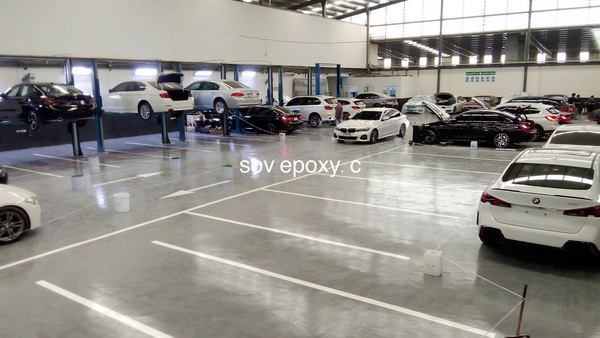 พื้น Epoxy Coating โชว์รูม BMW