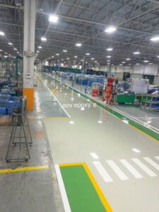 พื้น Epoxy ศูนย์รถ Honda