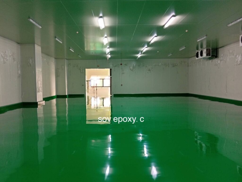 พื้น Epoxy โรงงาน จ.ปทุมธานี