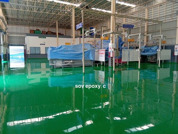 ผลงานพื้น Epoxy จ.สมุทรสาคร
