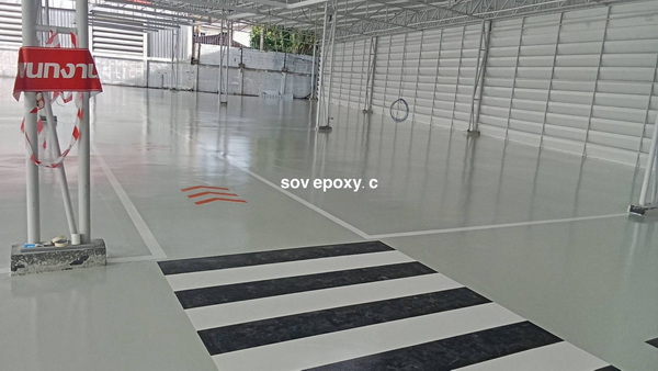 พื้น Epoxy Coating โชว์รูมรถ