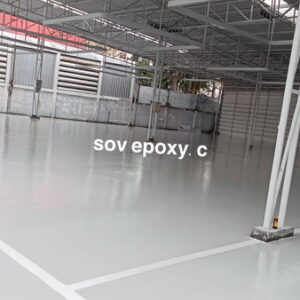 ทำพื้น Epoxy โขว์รูมรถ อู่สี-08