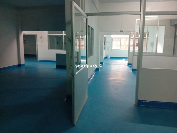 ทำพื้น PU MF โรงงานเครื่องสำอางค์