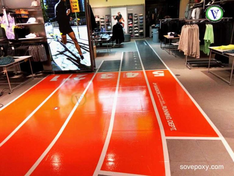 Sov Epoxy ทำพื้นอีพ็อกซี่ พื้นพียู พื้นโรงงาน พื้นสนามกีฬา 10