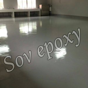งานพื้น Epoxy Coating  โครงการโรงงานนิสา ผลิตชุดชั้นใน จ.กาญจบุรี  พื้นที่ 1,900 ตรม
