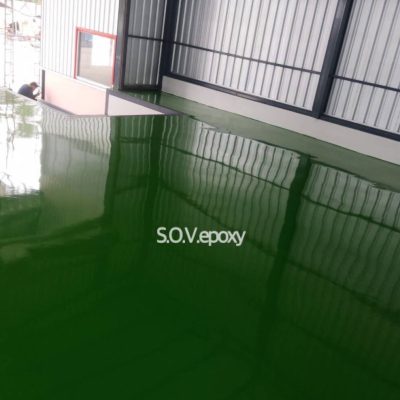 พื้น Epoxy-พื้นโรงงาน-พื้นสีเขียว (3)