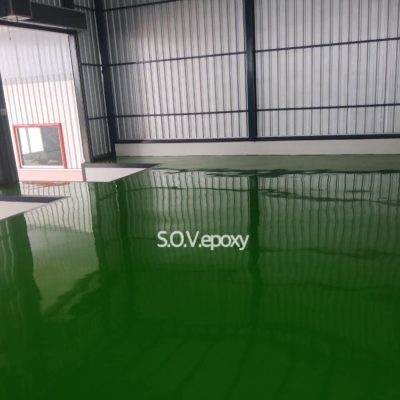 พื้น Epoxy-พื้นโรงงาน-พื้นสีเขียว (4)